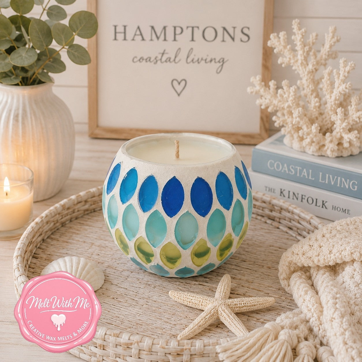 Mosaic-Seascape Fantasy Jar