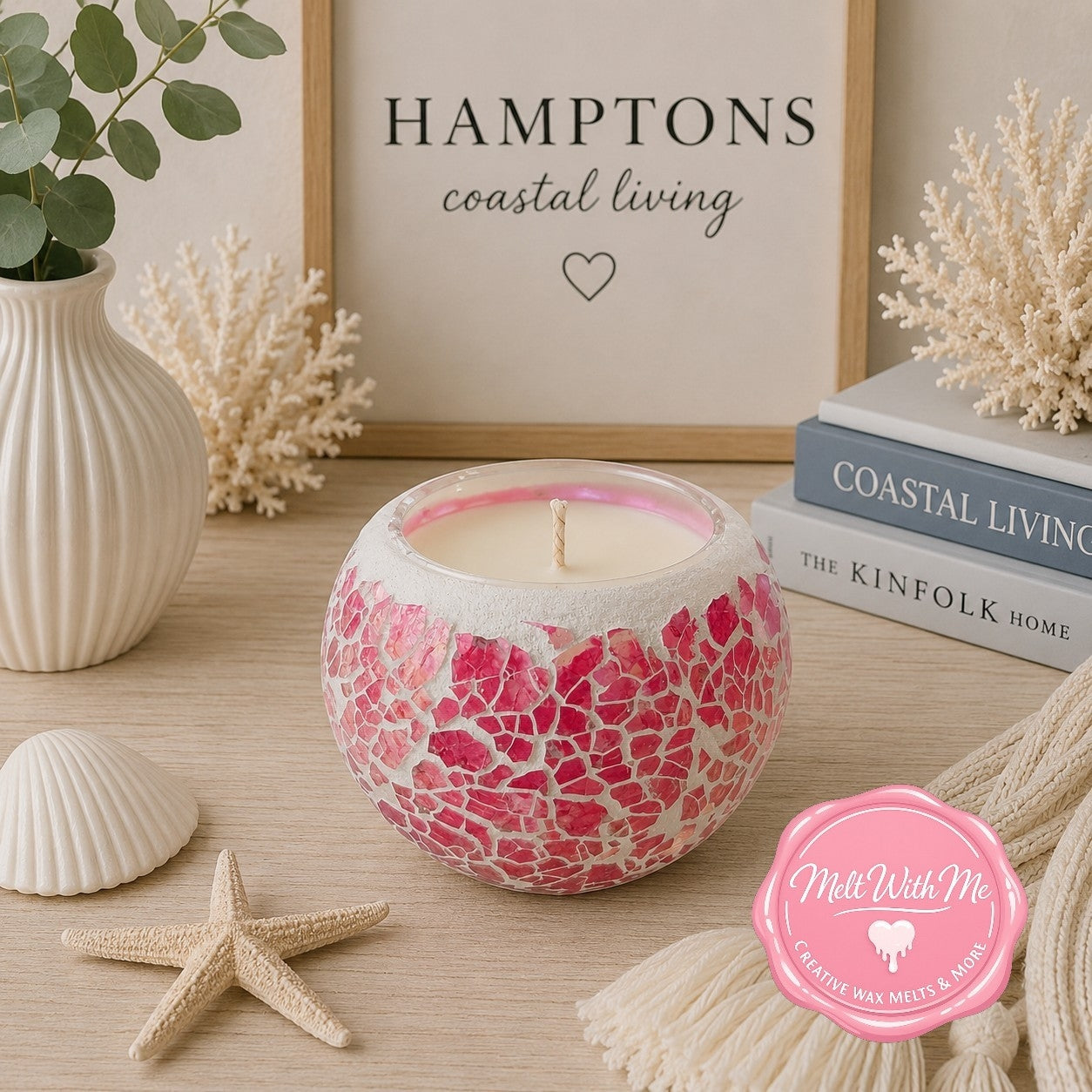 Pink Crackle Mosaic