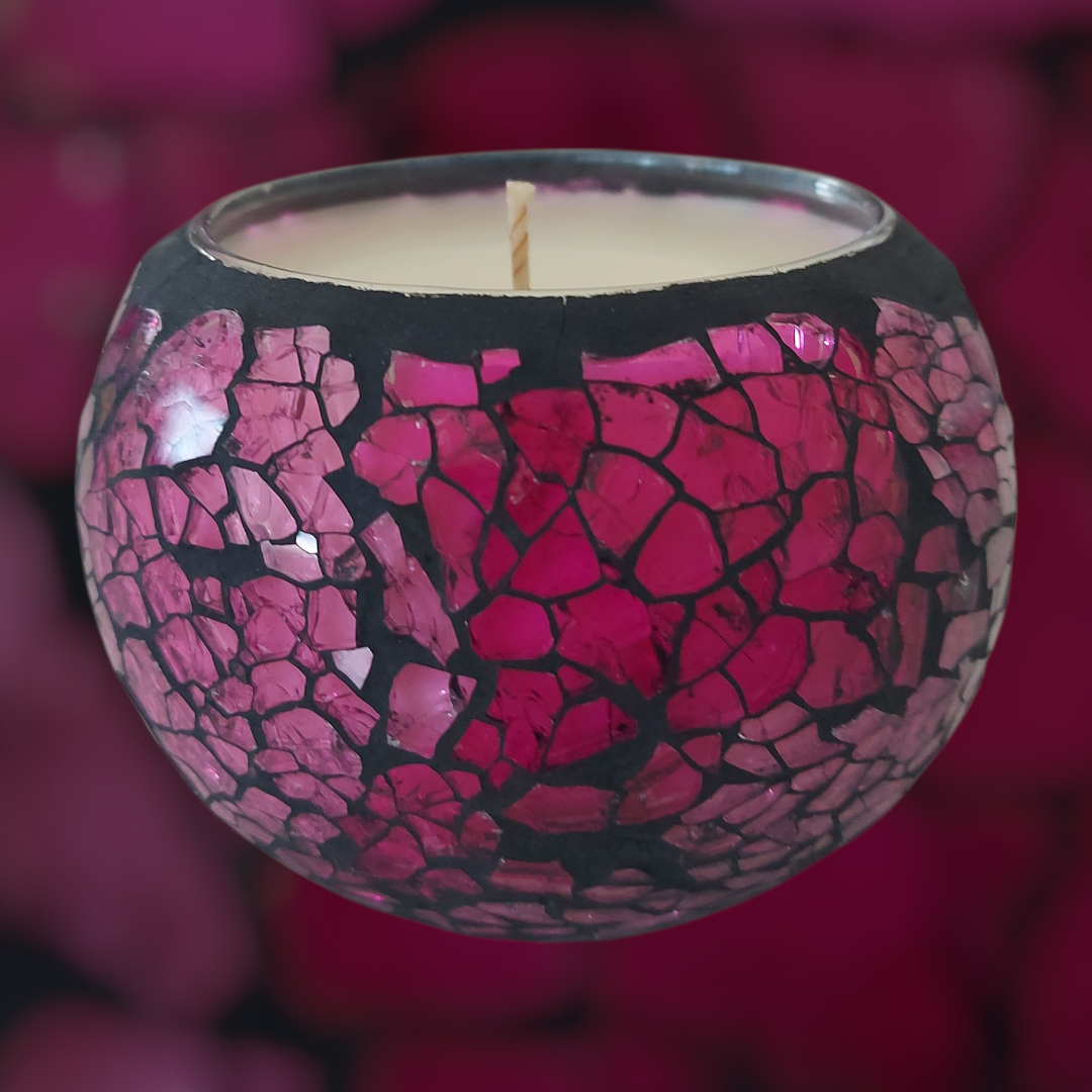 Mosaic-light Purple Crackle Jar