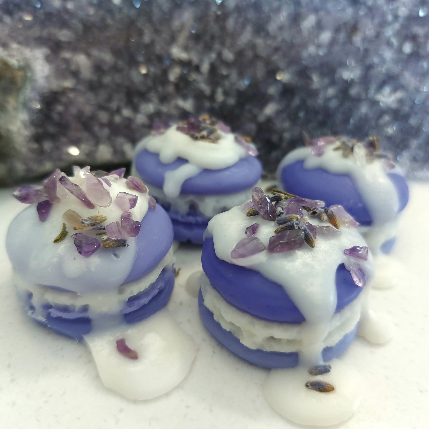 Lavender and Vanilla Macaroons ×4