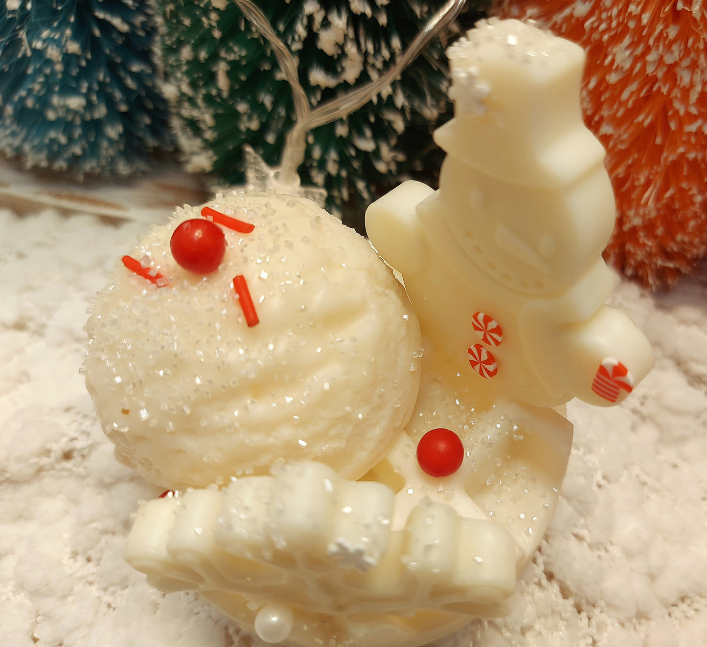 Snow Man Large Waffle Wax Melt