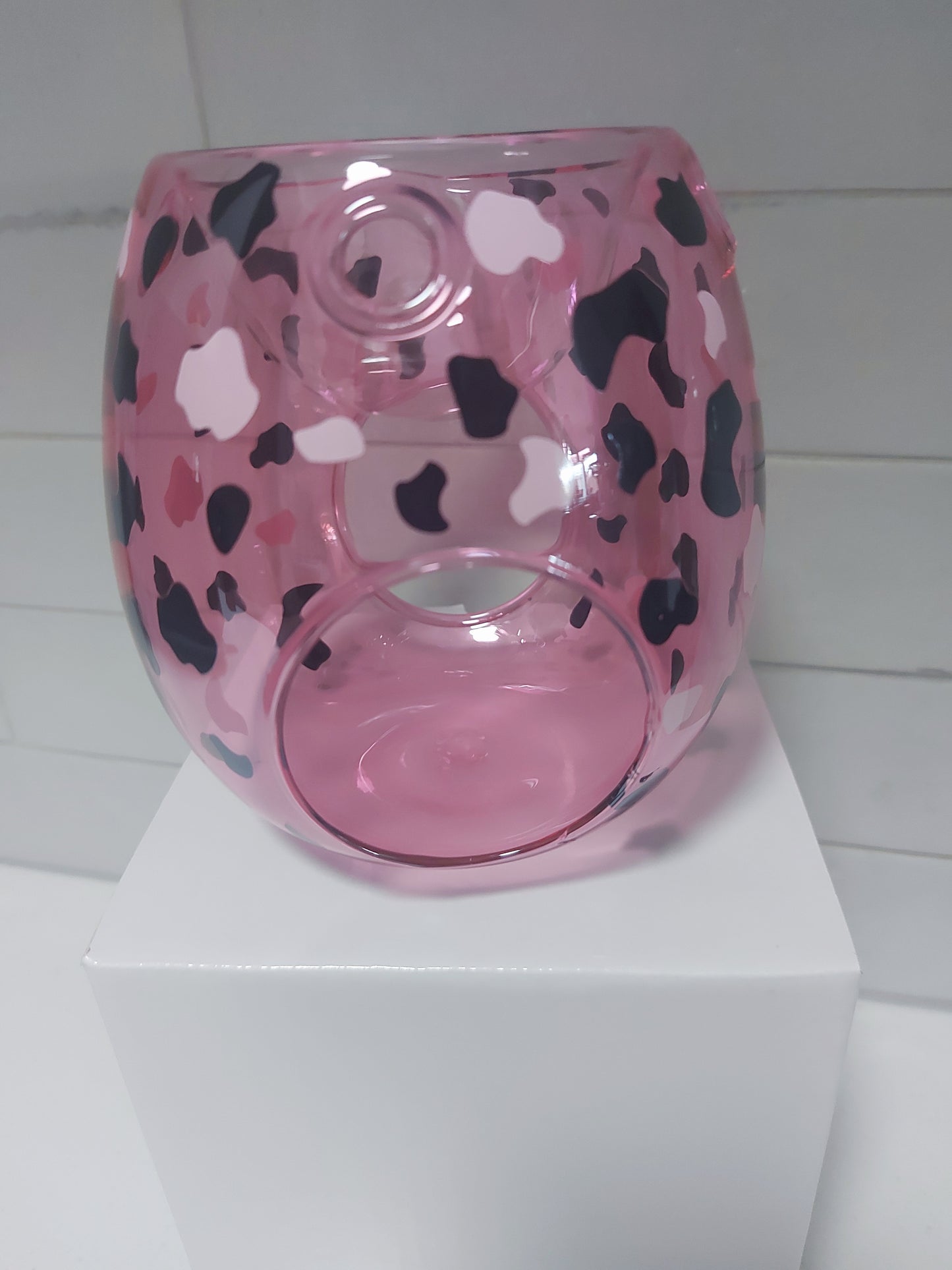 Pink Leopard Melt Burner