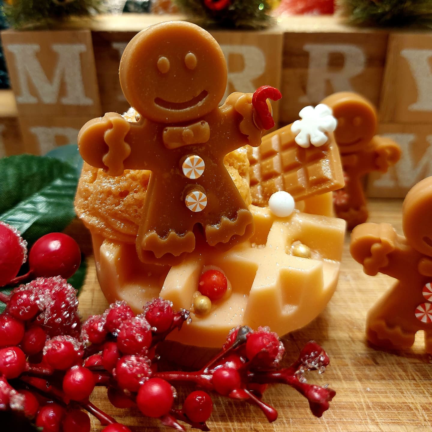 Gingerbread Man Waffle Wax Melt