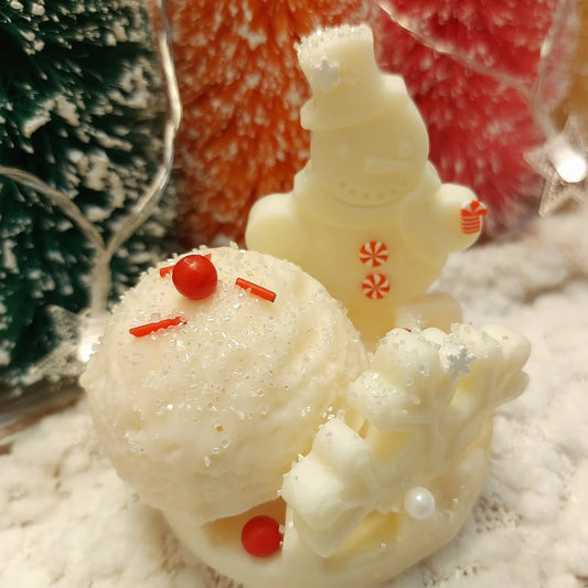 Snow Man Large Waffle Wax Melt