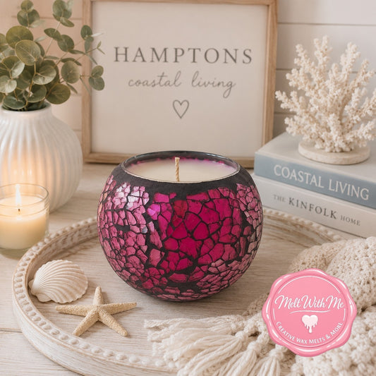 Mosaic-light Purple Crackle Jar