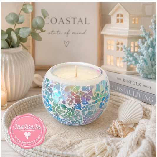 Rainbow Crackle Candles