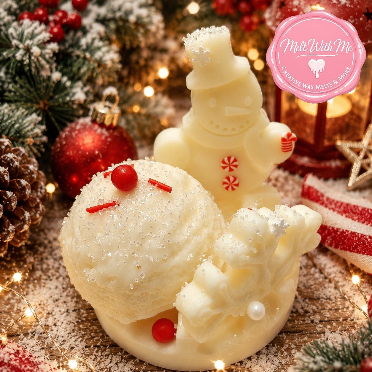 Large Snow Man Wax Melt
