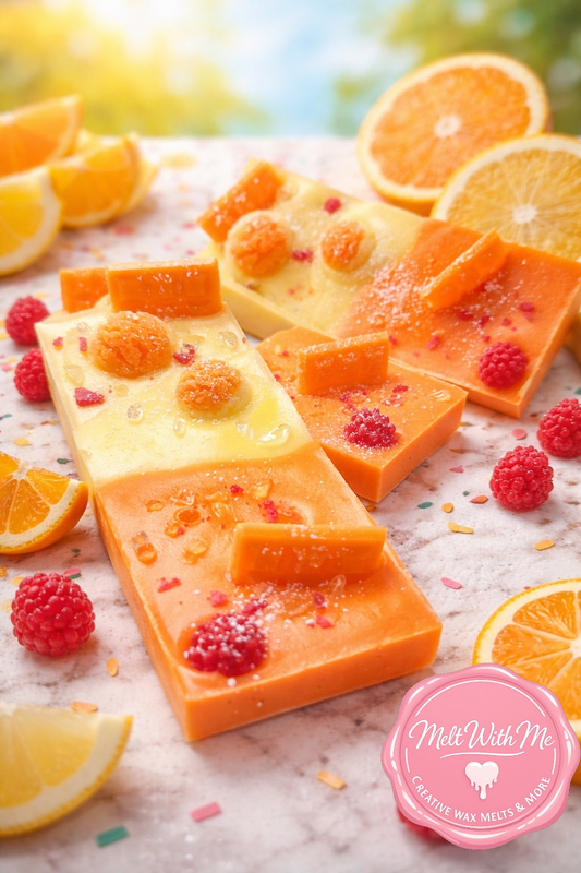 Mango & Papaya Ice-cream Wax Melt Bars.
